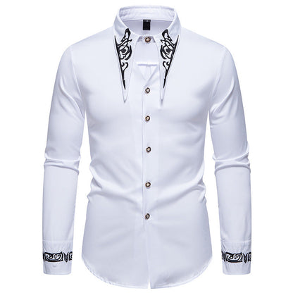 Chemise homme coupe moderne col design