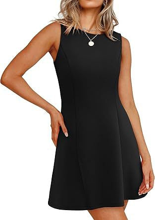 Robe d'été femme trapèze élégante courte