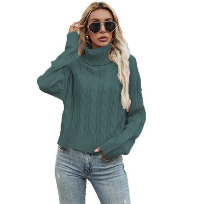 Pull-over femme grosse maille torsadée élégante