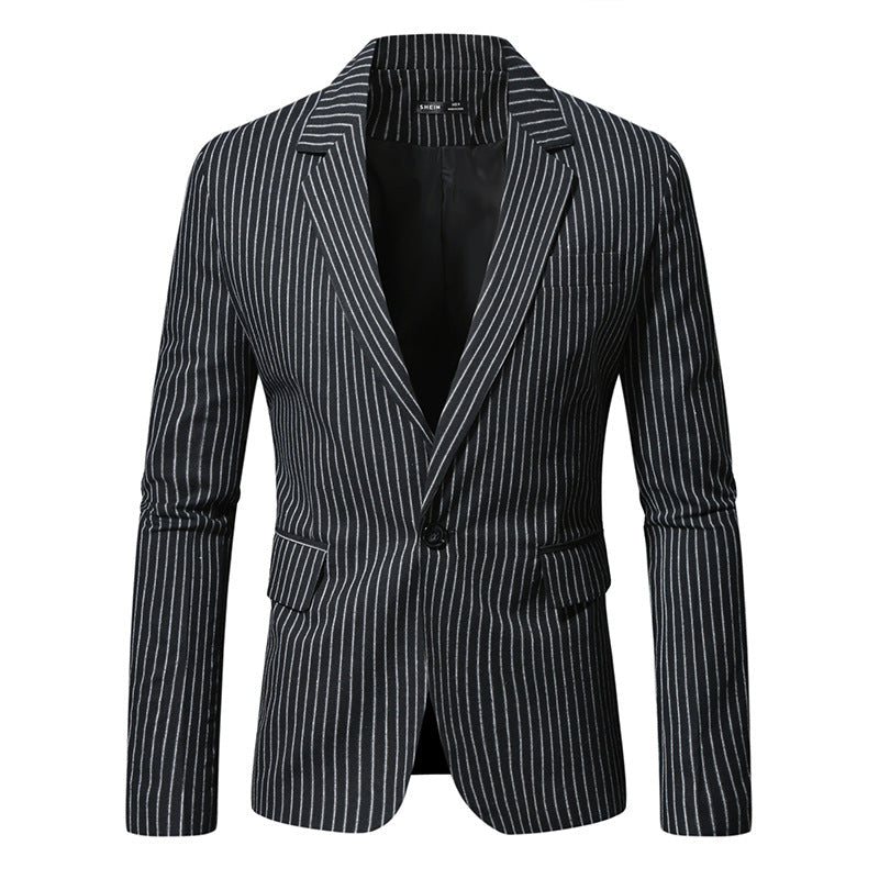 Veste de costume pour hommeMotif rayé moderne