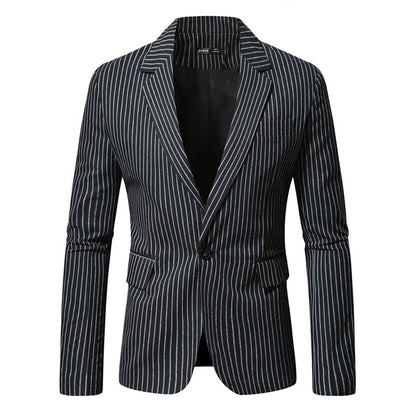 Veste de costume pour hommeMotif rayé moderne