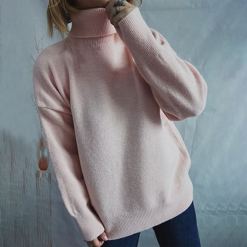 Einfacher Strickpullover Weich Bequem Alltagskleidung - IdealeKleiden