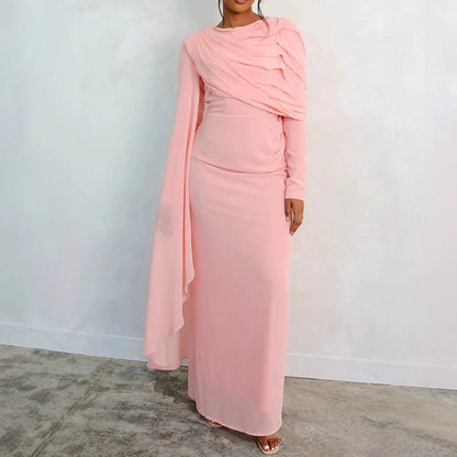 Robe de soirée élégante à manches longues pour femmes