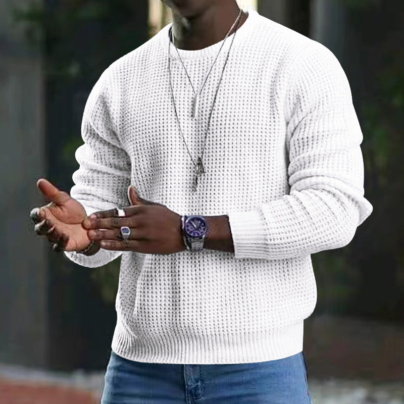Pull en maille pour hommes Coupe moderne et ample