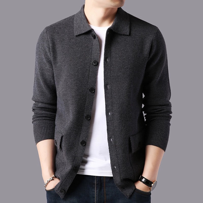 Cardigan Homme Avec Boutons Et Poches Pratique