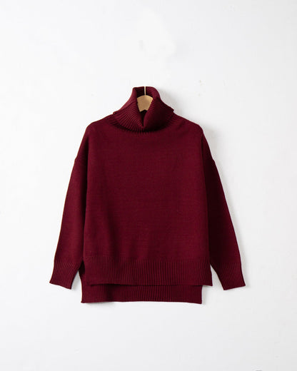 Pull pour femme Col roulé confortable Moderne