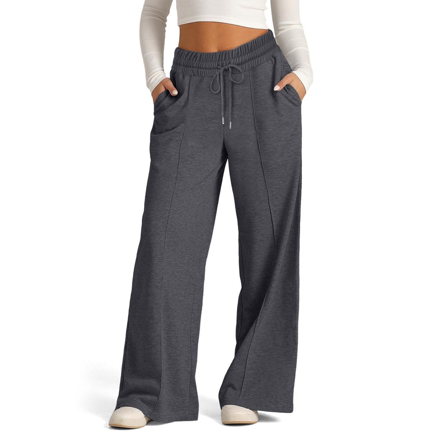 Jogging-pantalon femme Confortable Élastique Avec Poches