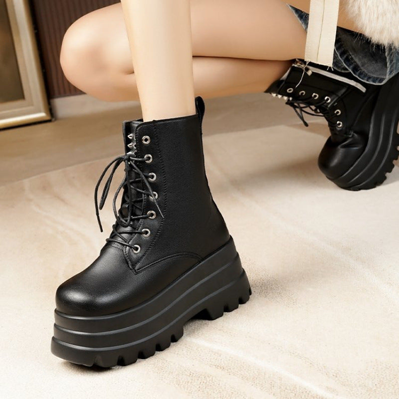 Bottes à talons hauts robustes pour femmes