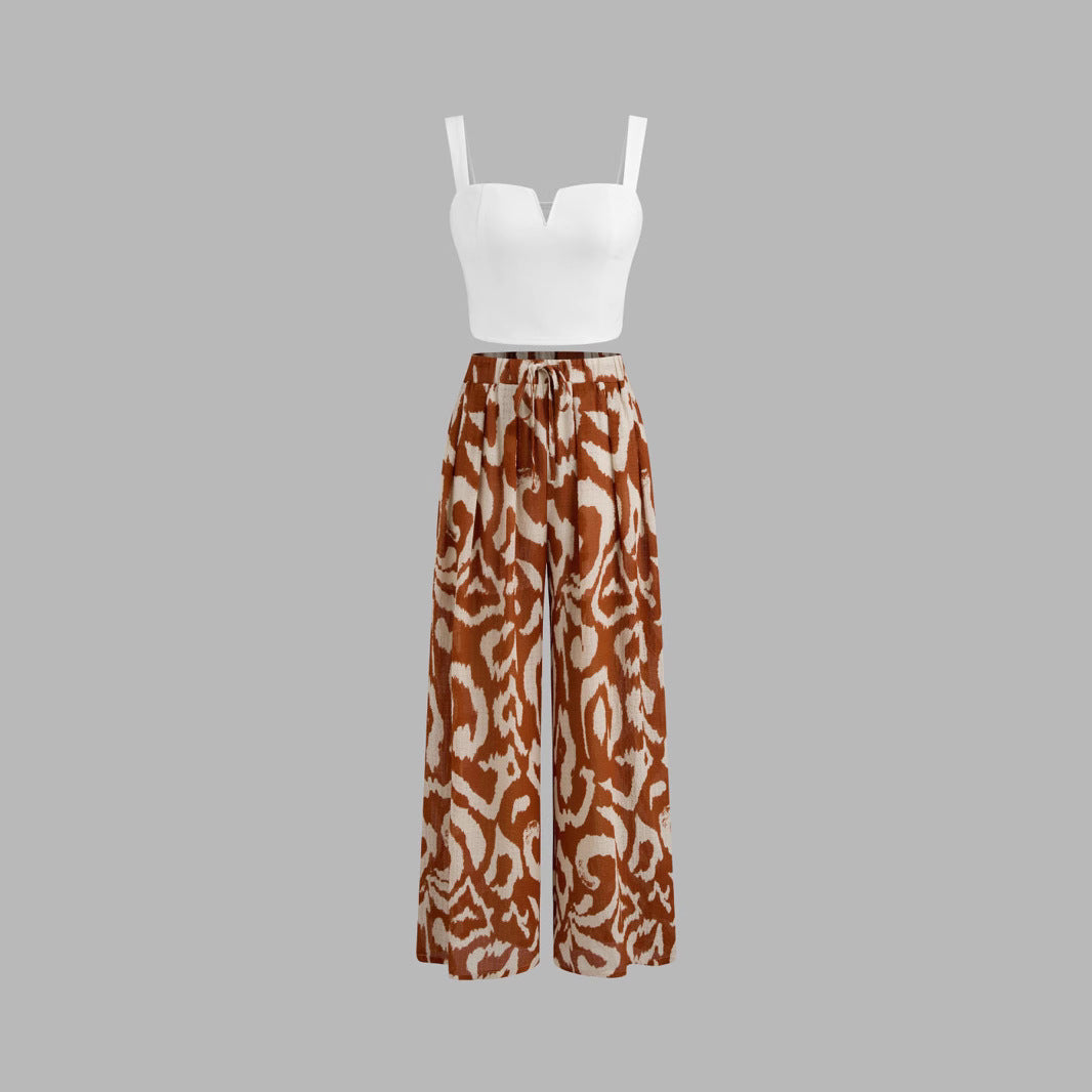 Pantalon femme élégant, taille élastique, coupe confortable