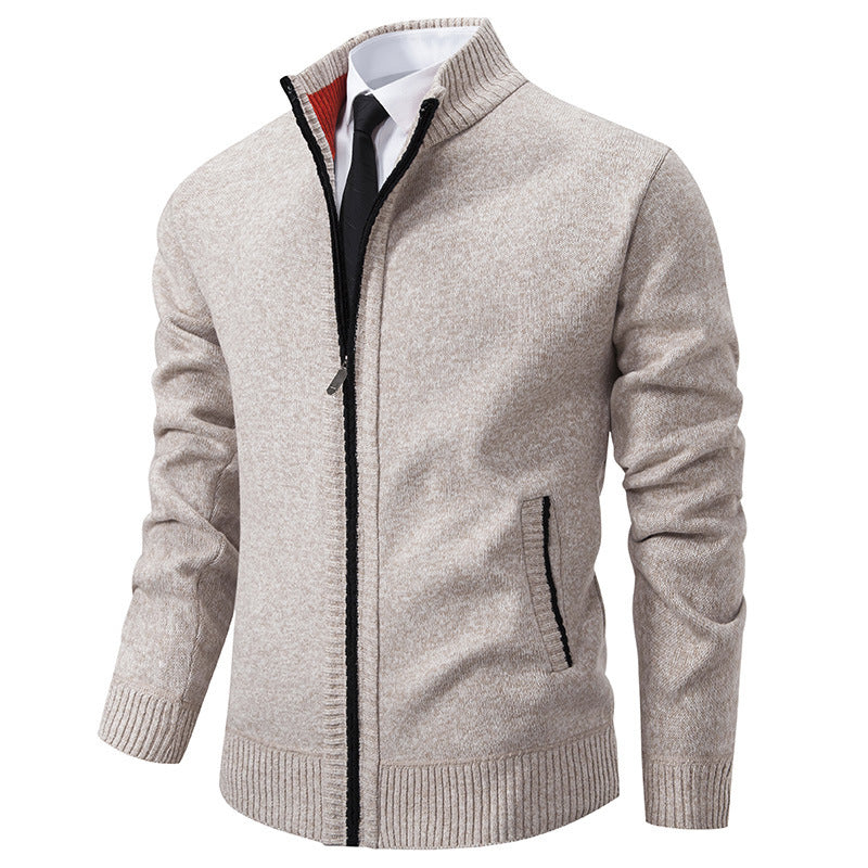 Veste de sport homme Col montant Fermeture éclair Moderne