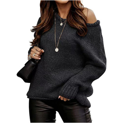 Pull femme épaules dénudées design élégant