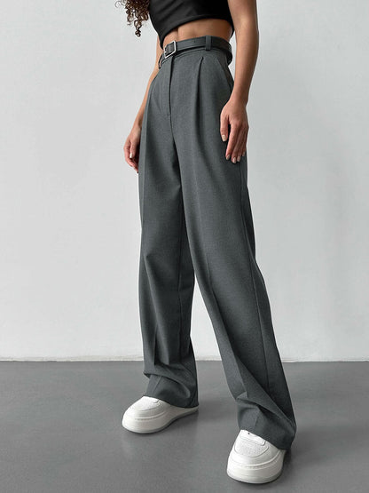 Pantalons taille haute élégants coupe slim pour femmes