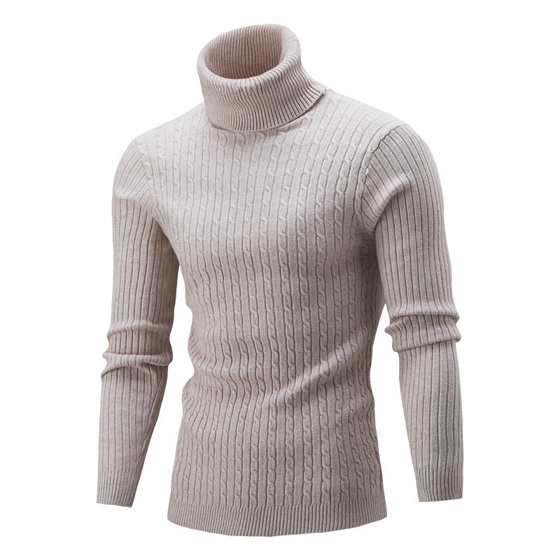 Pull à col roulé pour homme Tricot de luxe de haute qualité