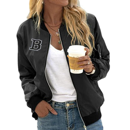 Blouson aviateur femme décontracté confortable