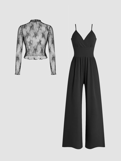 Combinaison Cocktail Femme Élégante Grande Taille