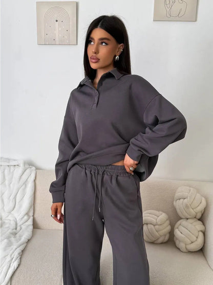 Ensemble de polo léger et pantalon confortable pour femme