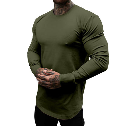 T-shirt manches longues homme Coton doux Col rond