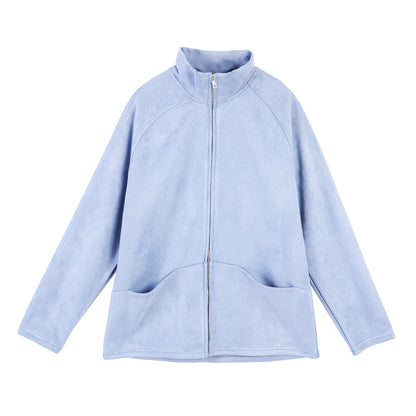Veste polaire femme chaude col montant pratique