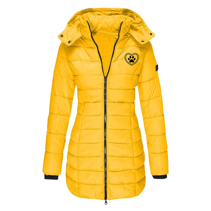 Veste mi-saison doublée à capuche pour femmes