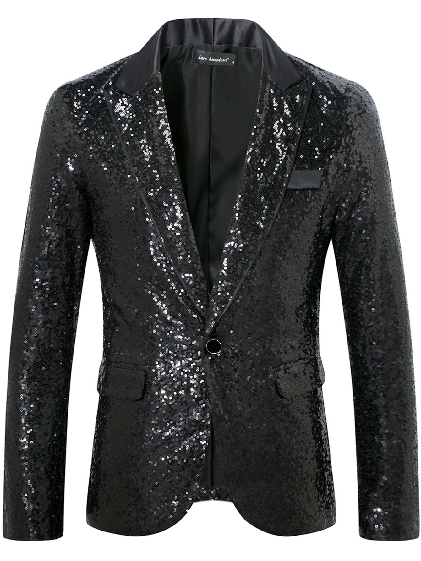 Blazer Homme à Paillettes Élégant Tenue de Soirée