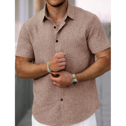Chemise homme à manches courtes texturée design moderne