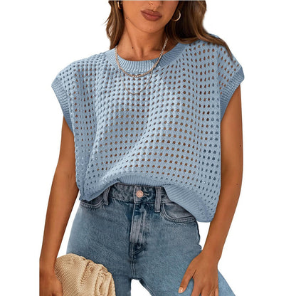 Haut en tricot Femme Décontracté Léger Été