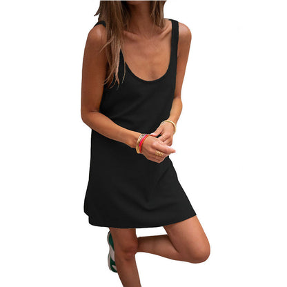 Robe d'été femme élégante col en V légère