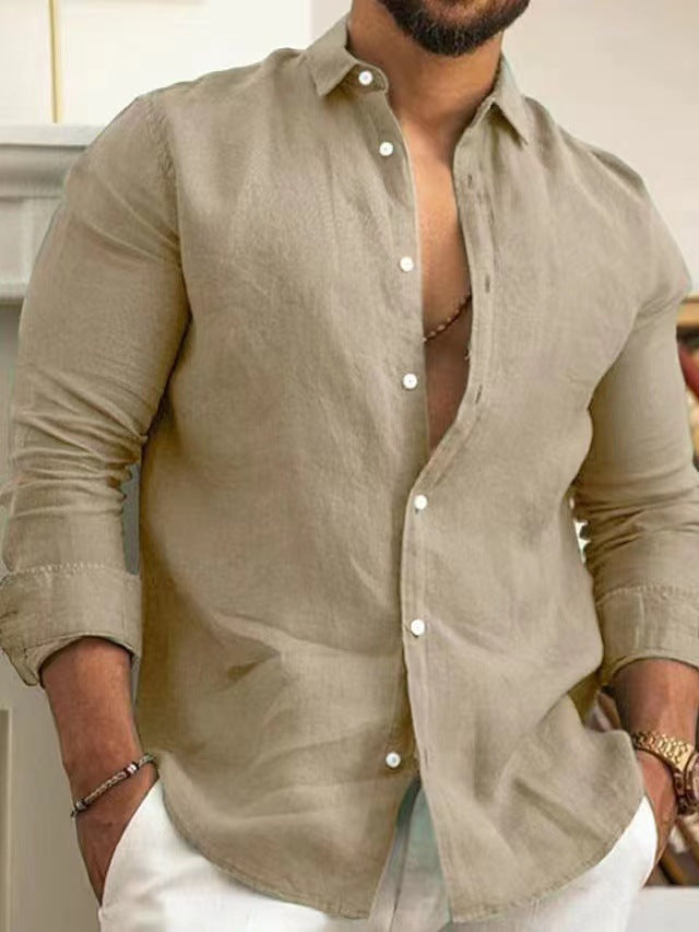 Chemise en lin homme confortable et élégante pour l'été