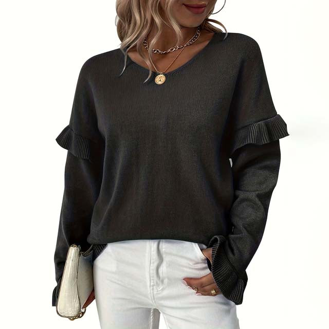 Pull d'hiver simple chaud et confortable
