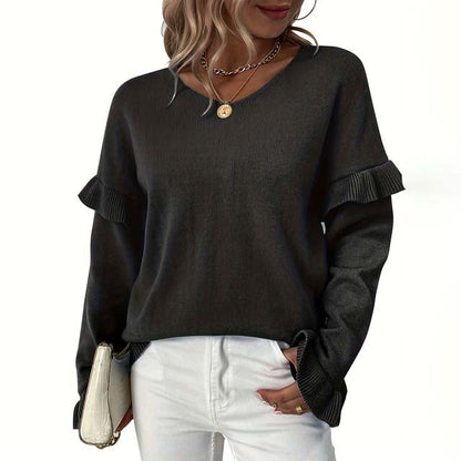 Pull d'hiver simple chaud et confortable