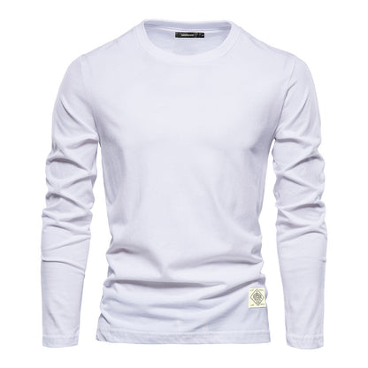 T-shirt manches longues en coton coupe moderne pour homme