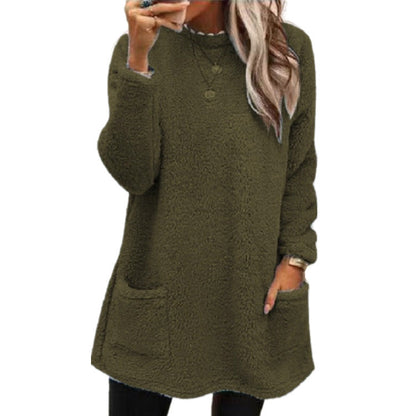 Pull ample femme doux avec poches