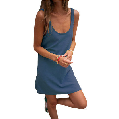 Robe d'été femme élégante col en V légère