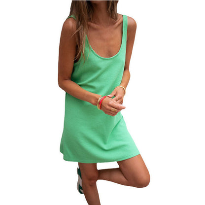 Robe d'été femme élégante col en V légère
