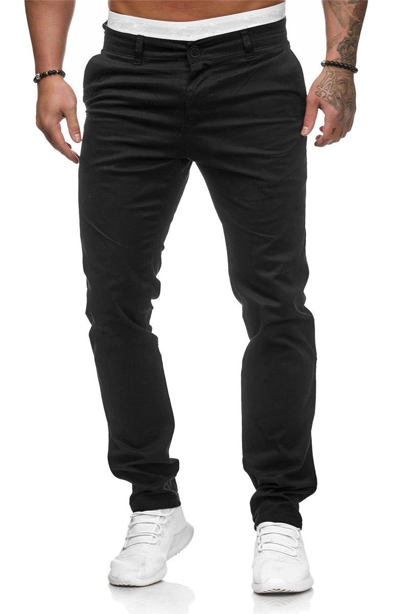 Pantalon Chino Homme Slim Fit Élégant Confortable