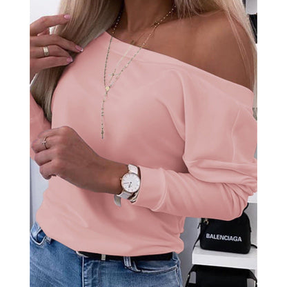 Pull Femme Épaules Dénudées Décontracté Style Tendance