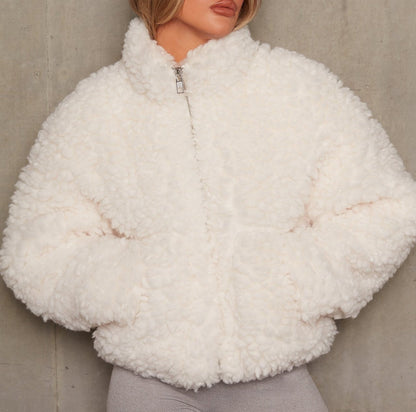 Veste chaude en laine de mouton Hiver