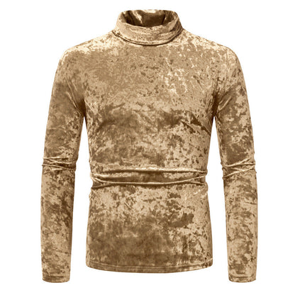 Pulls col roulé homme velours élégants modernes