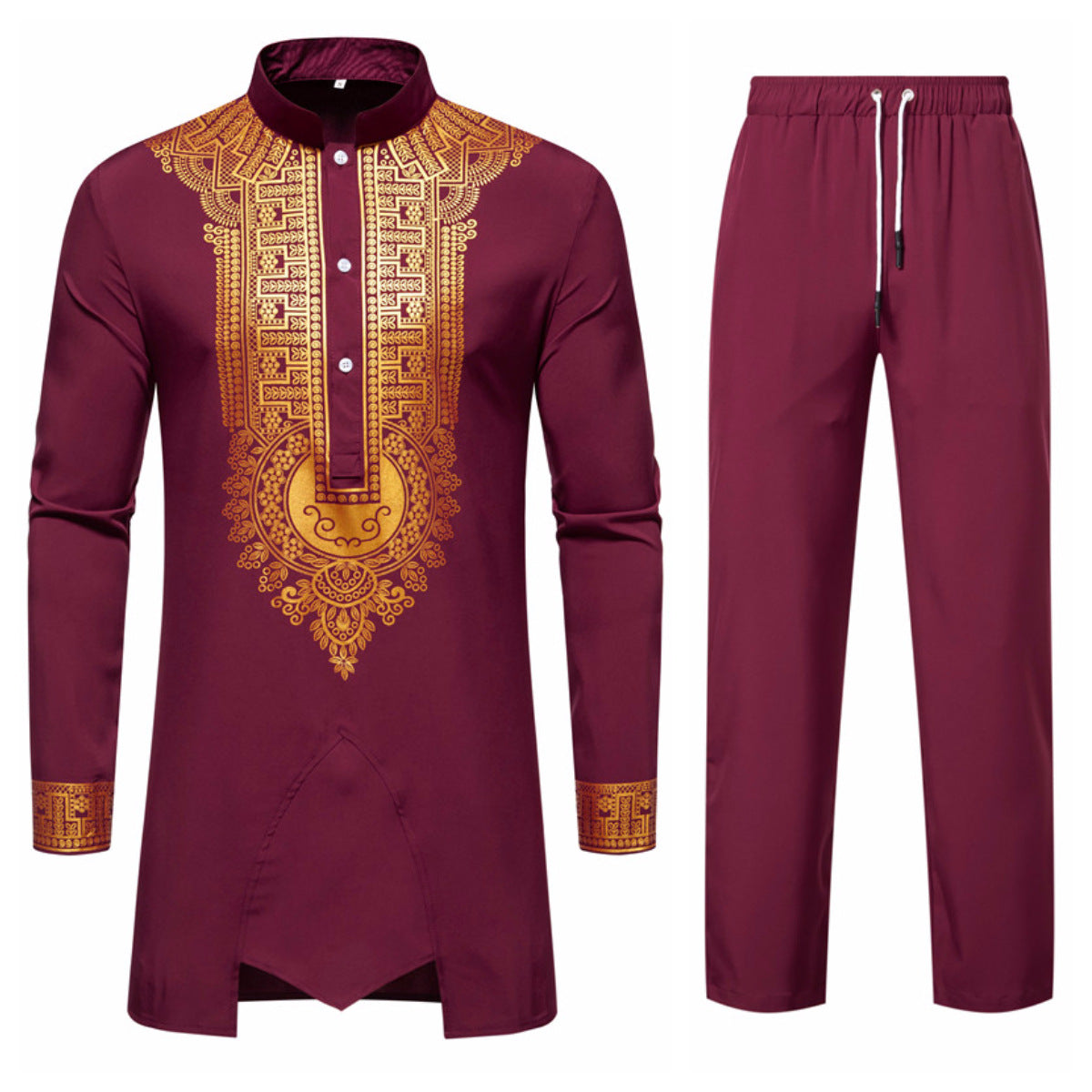 Costume deux pièces élégant à motif exclusif pour hommes