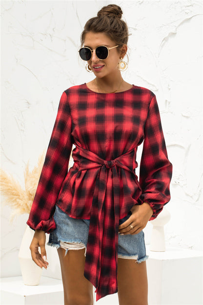 Chemisier femme avec ceinture Design élégant