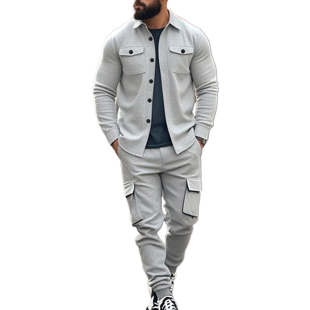 Ensemble décontracté pour hommes : pantalon confortable et chemise décontractée