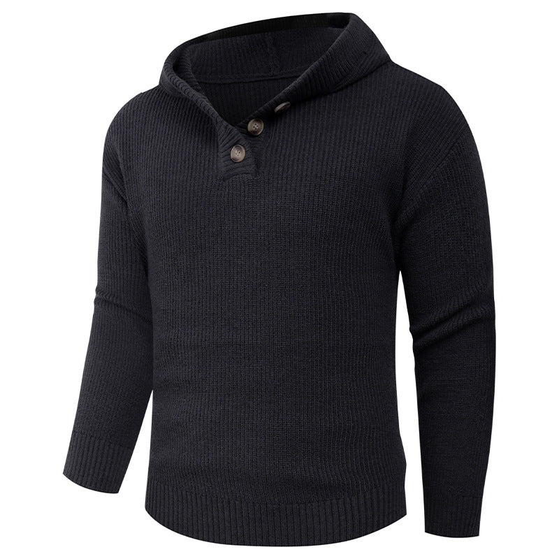 Pull homme col châle design élégant