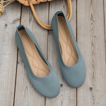 Chaussures tricotées pour femmes Élastiques Confortables