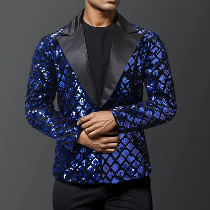 Costume de soirée homme Blazer à paillettes de luxe
