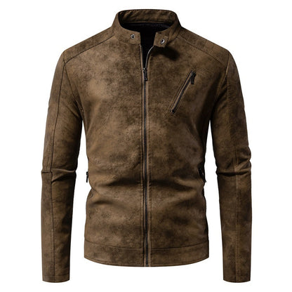 Blouson en cuir homme style motard moderne