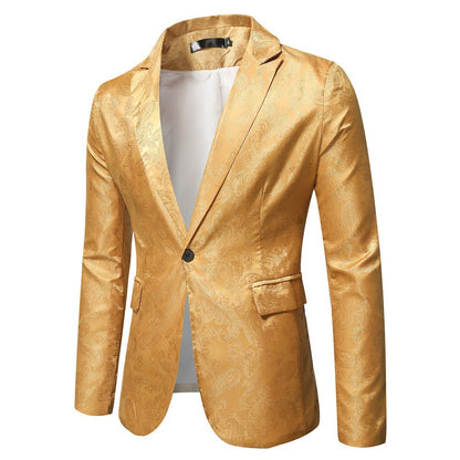 Blazer homme motif cachemire élégant coupe slim