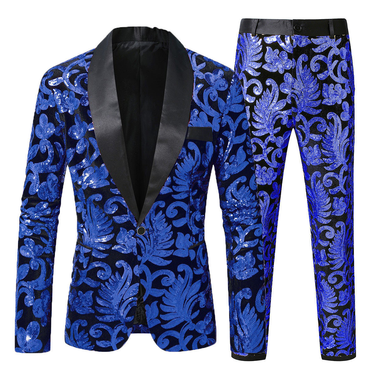 Ensemble de costume scintillant élégant pour homme