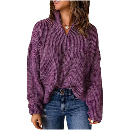Pull court zippé élégant pour femme