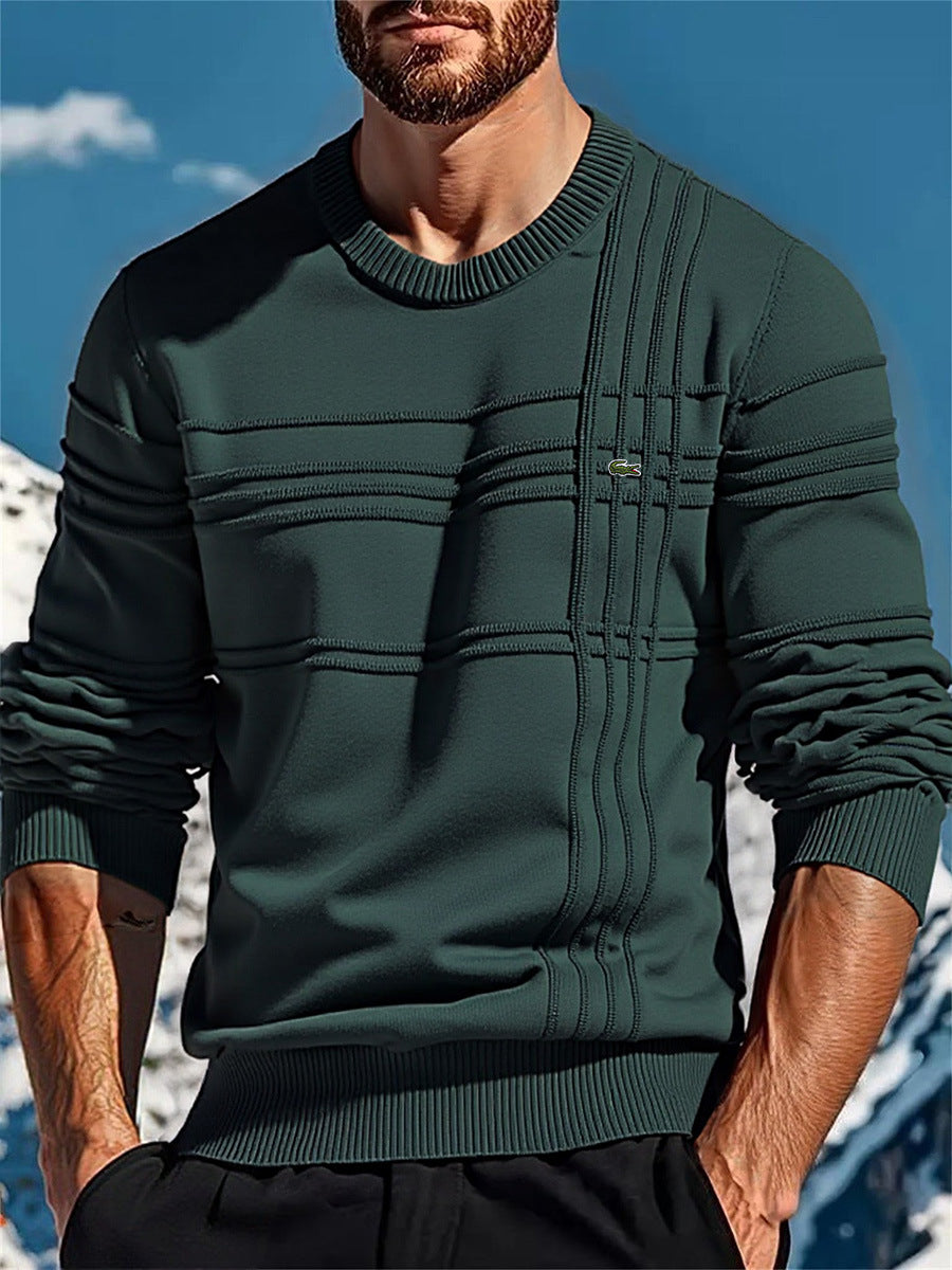 Pull en maille homme design texturé moderne