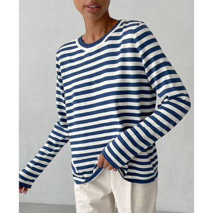 Pull rayé élégant pour femme